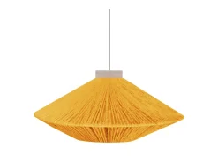 Suspensión TOSEL ,metal-fibra,AMARILLO,A 90xD60xP60cm