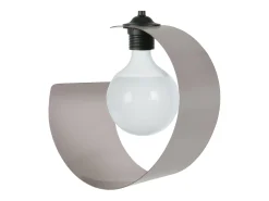 Suspensión TOSEL ,metal,Gris ,A85x D20xP20cm