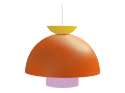 Suspensión TOSEL ,metal,Naranja ,A110xD30xP30cm