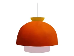 Suspensión TOSEL ,metal,Naranja,A110x D 24,5xP24,5cm