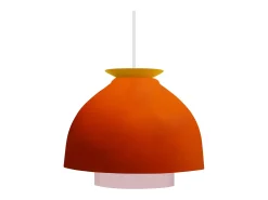 Suspensión TOSEL ,metal,Naranja, A 110xD23xP23cm