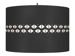 Suspensión TOSEL ,metal,Negro ,A 80x D30xP30cm