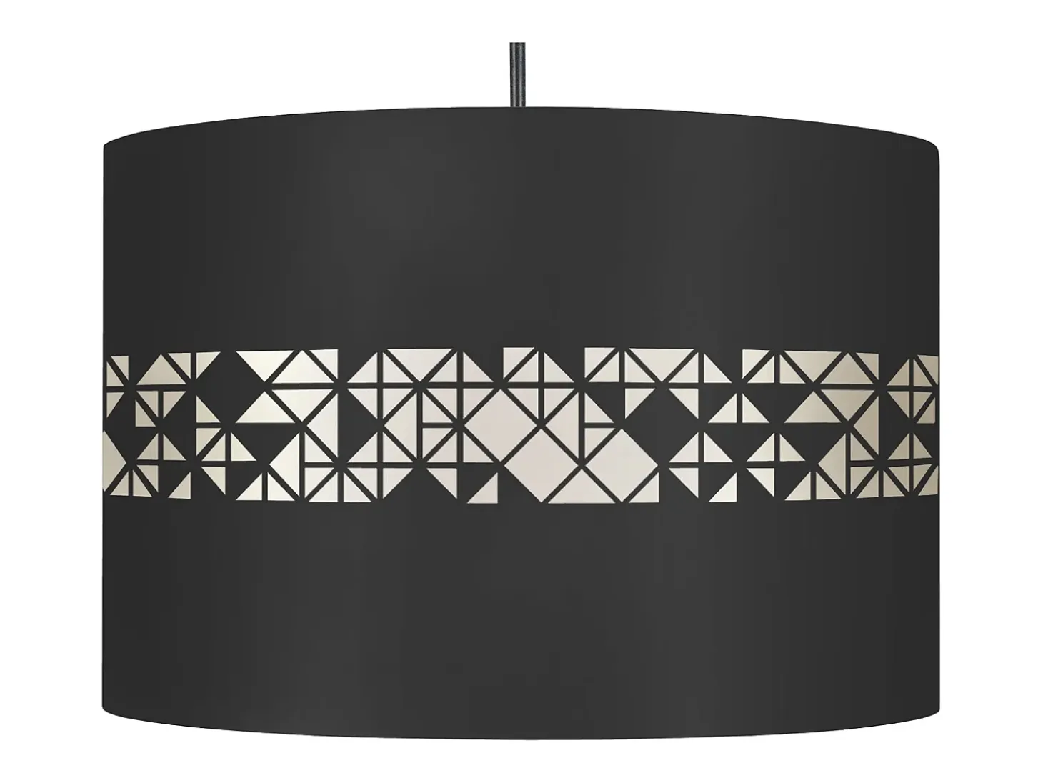 Suspensión TOSEL ,metal.,Negro ,A80xD 30x P 30cm