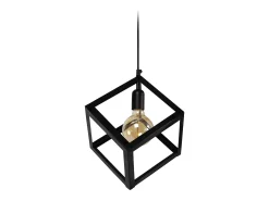 Suspensión TOSEL ,metal,Negro ,A86xD 27xP27cm