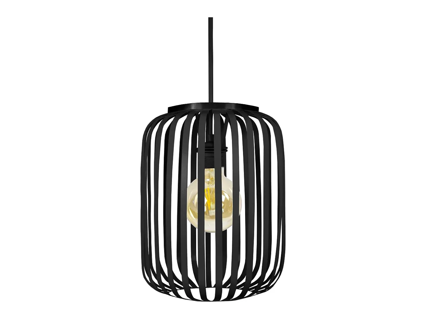 Suspensión TOSEL ,metal,Negro ,A80xD 14xP14cm