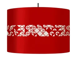 Suspensión TOSEL ,metal.-,Rojo,A80xD30xP30 cm