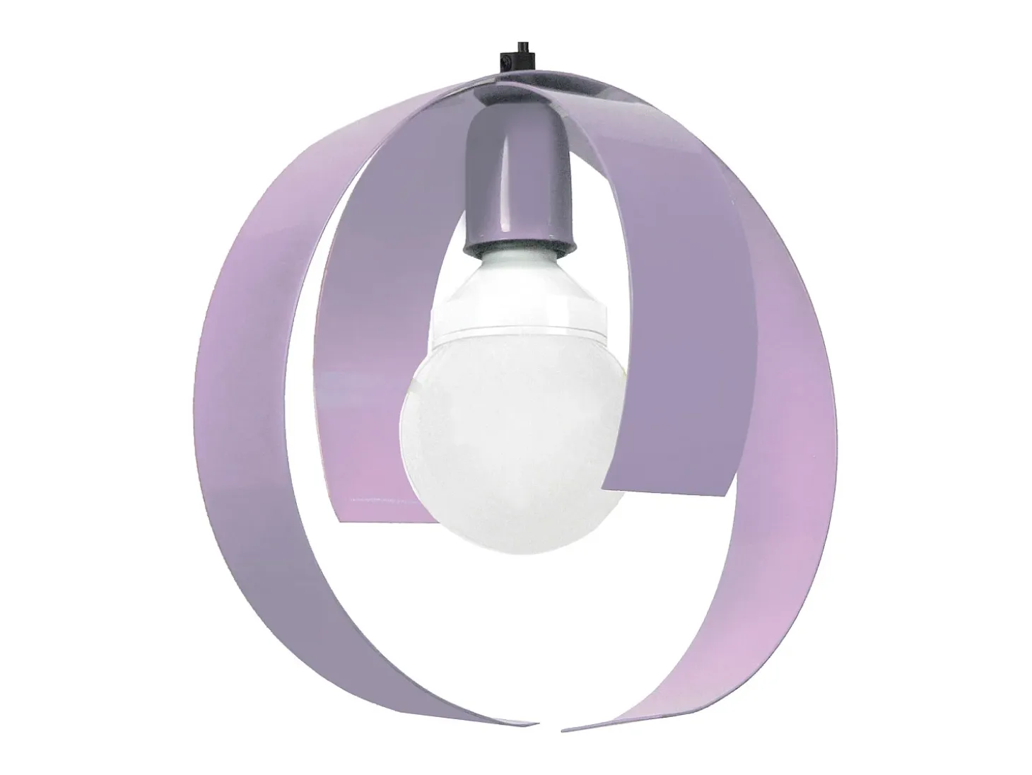 Suspensión TOSEL ,metal,violeta ,A 85xD 26x P 26cm