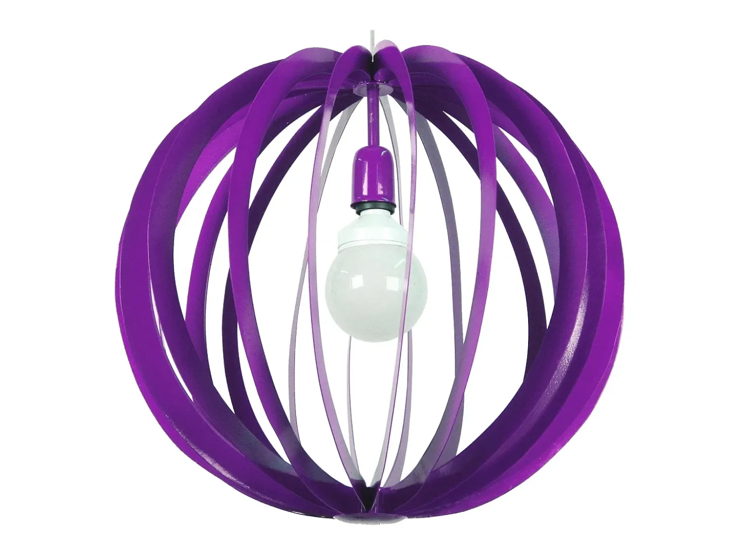 Suspensión TOSEL ,metal,violeta ,A110xD 50x P 50cm