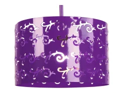 Suspensión TOSEL ,metal.,violeta , A85xD30xP 30cm