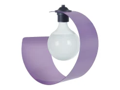 Suspensión TOSEL ,metal,violeta ,A85xD20xP20cm