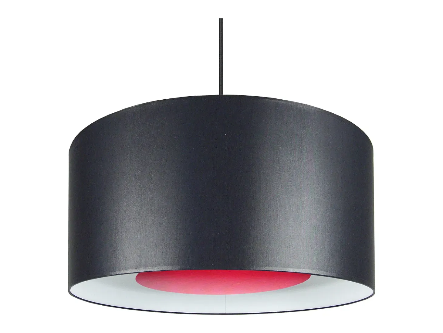 Suspensión TOSEL ,tela ,Negro ,A80xD35xP35 cm