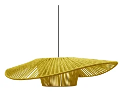 Suspensión TOSEL ,tela,AMARILLO, A70xD55xP 60cm