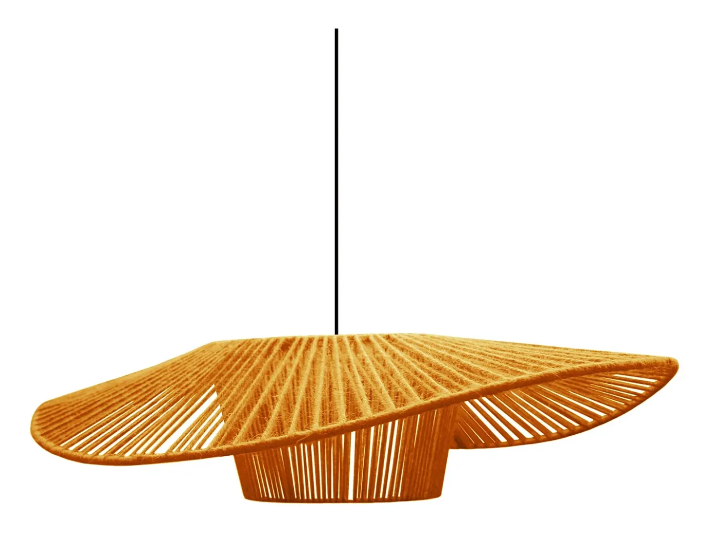Suspensión TOSEL ,tela,AMARILLO,A70xD 55xP60cm