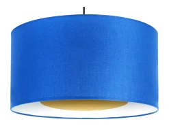 Suspensión TOSEL ,tela,Azul ,A80xD35xP35 cm