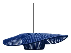 Suspensión TOSEL ,tela,Azul , A 70xD55x P 60cm