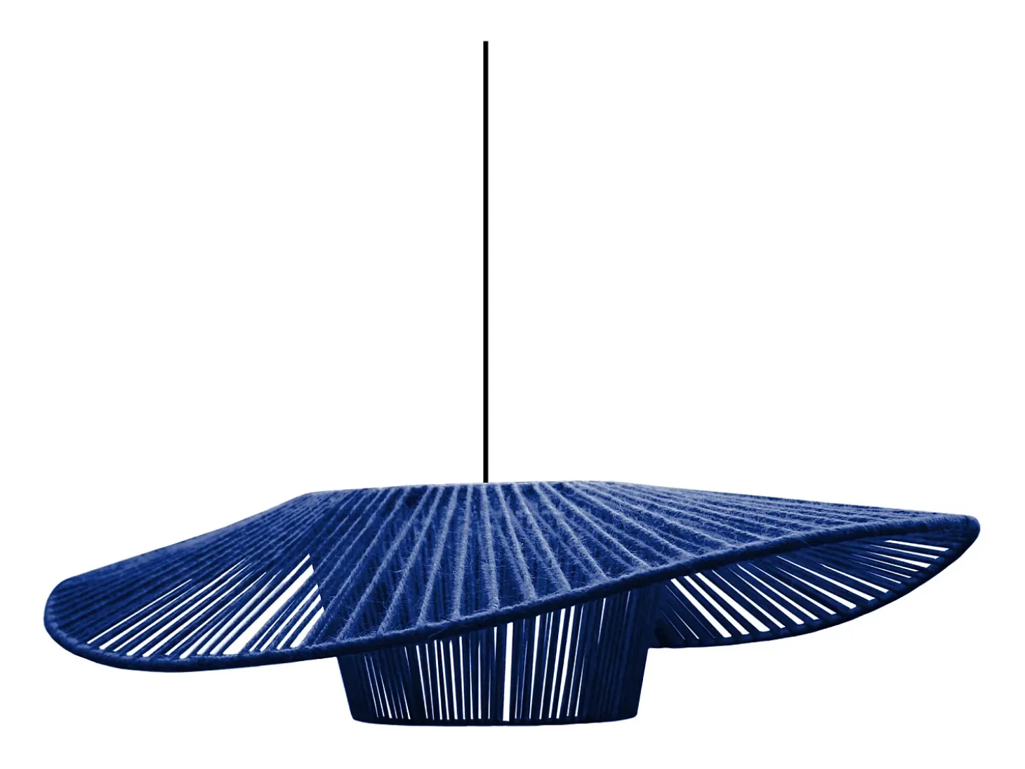 Suspensión TOSEL ,tela,Azul ,A70xD35xP40cm