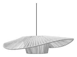 Suspensión TOSEL ,tela,Blanco,A 70xD 55x P 60cm