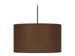 Suspensión TOSEL ,tela,Marrón,A 75xD30xP30cm