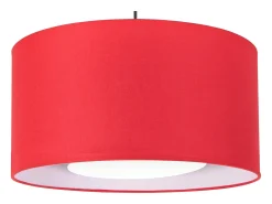 Suspensión TOSEL ,tela,Rojo,A80xD35xP35cm