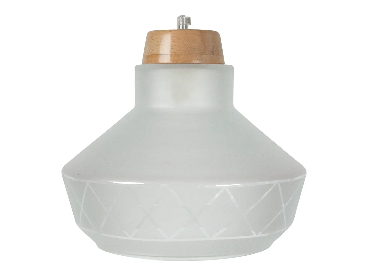 Suspensión TOSEL ,vidrio ,Gris , A84xD30xP30cm