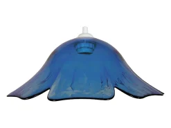 Suspensión TOSEL ,vidrio,Azul ,A80xD35xP 35cm