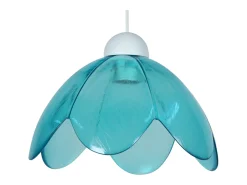 Suspensión TOSEL ,vidrio,Azul ,A80xD25xP25cm