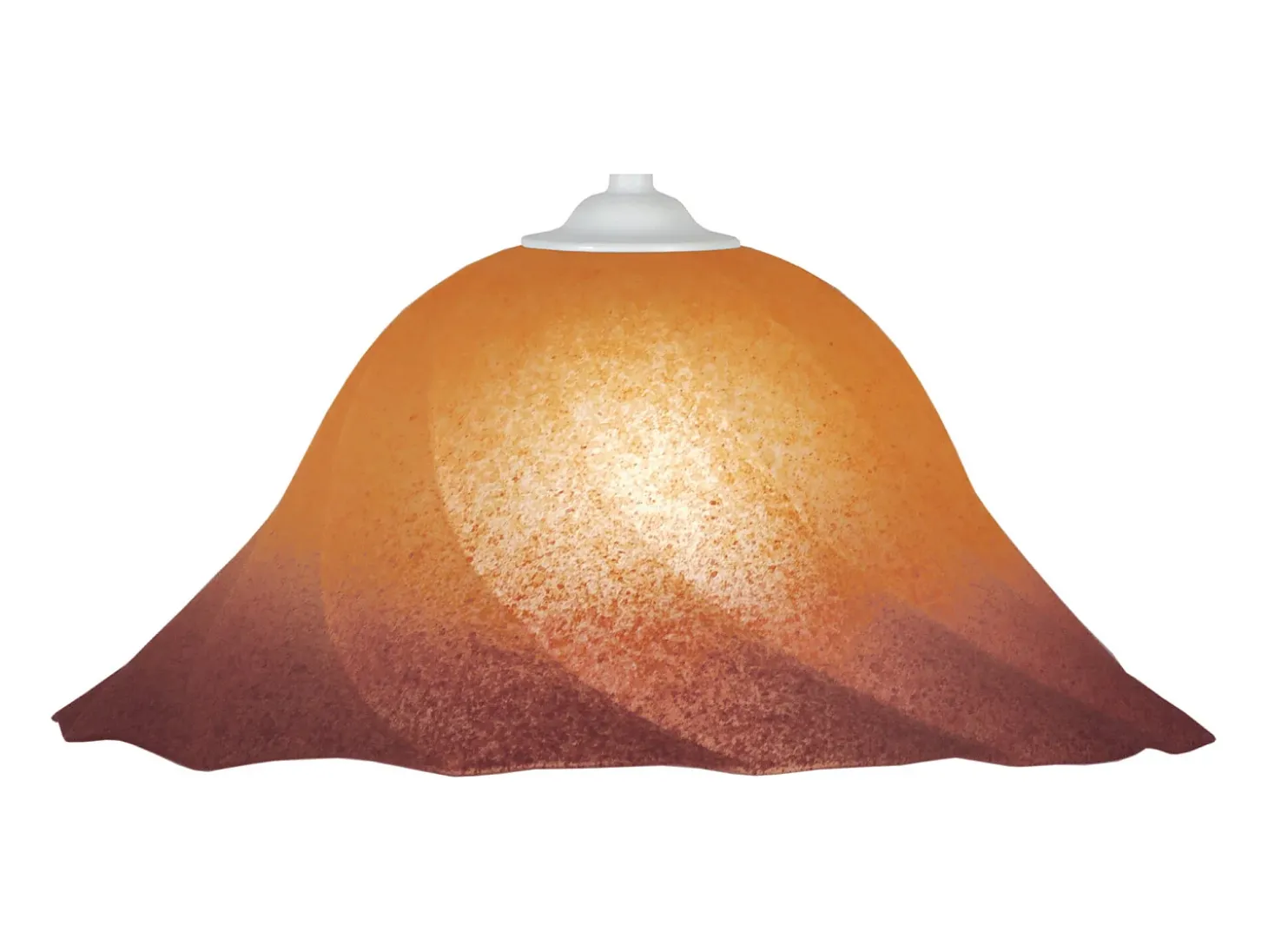 Suspensión TOSEL ,vidrio,beige,A70xD29xP29cm
