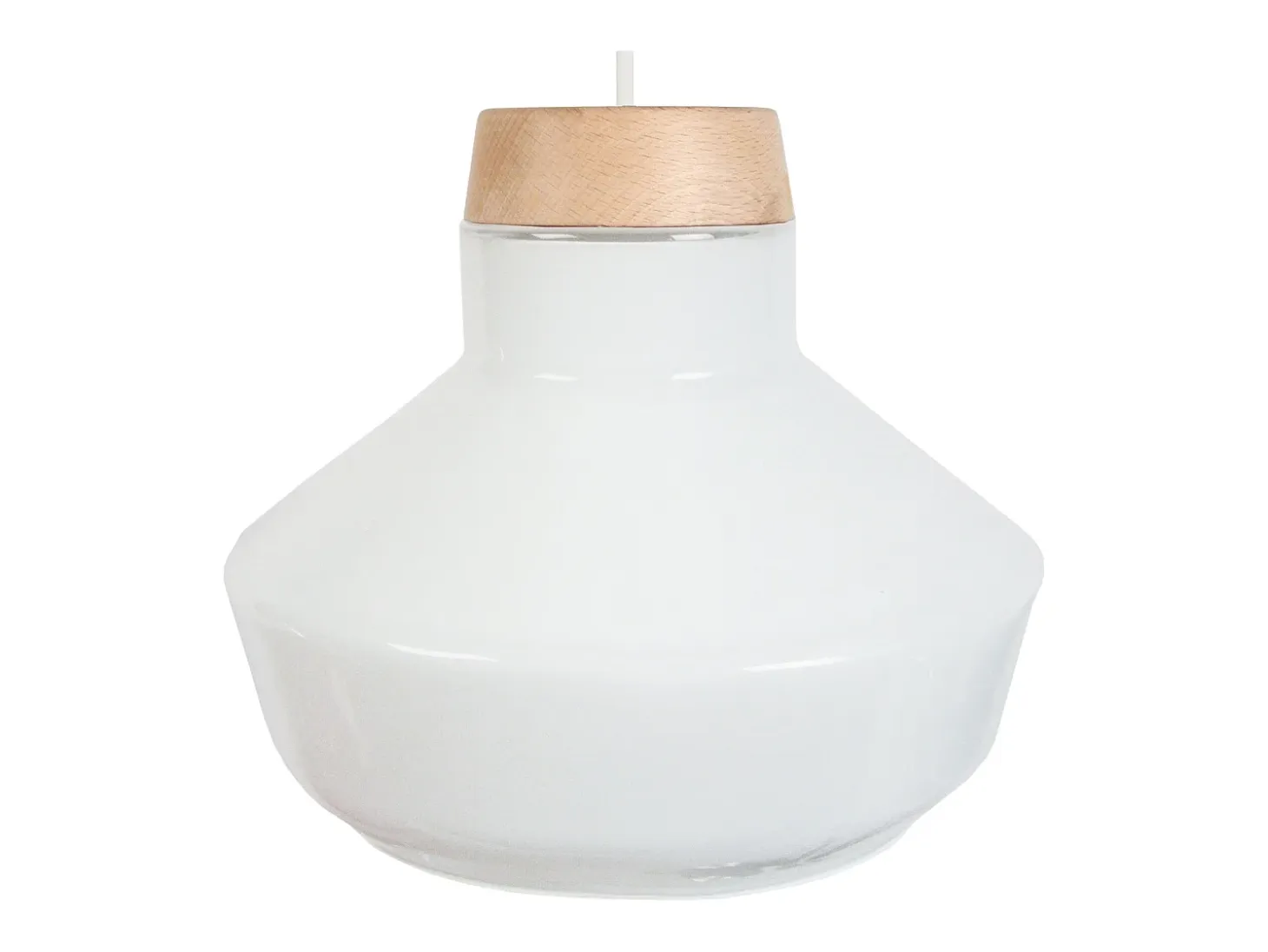 Suspensión TOSEL ,vidrio,Blanco,A 84xD30xP30cm