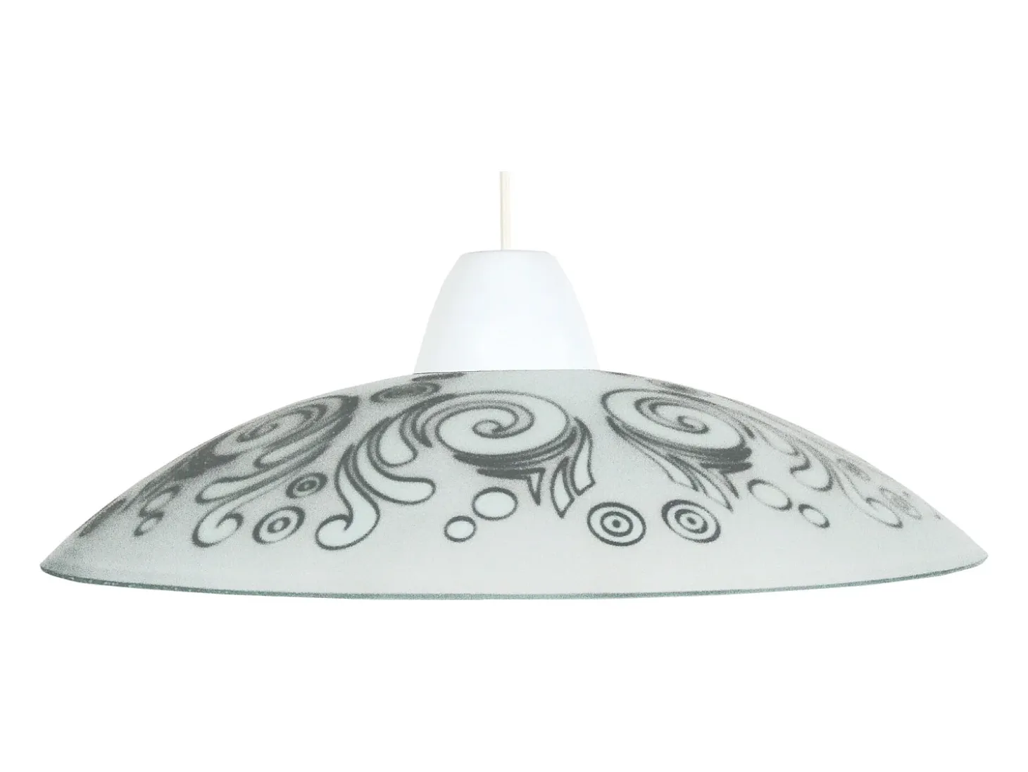 Suspensión TOSEL ,vidrio,Blanco ,A74xD45xP45cm