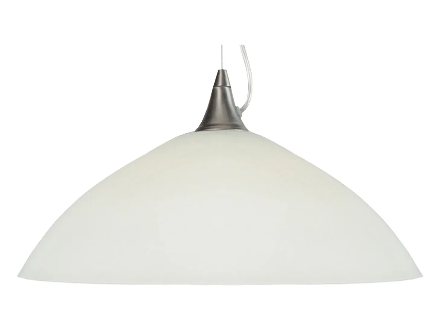 Suspensión TOSEL ,vidrio,Blanco,A77xD 38xP38cm