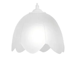 Suspensión TOSEL ,vidrio,Blanco,A75xD18xP18 cm
