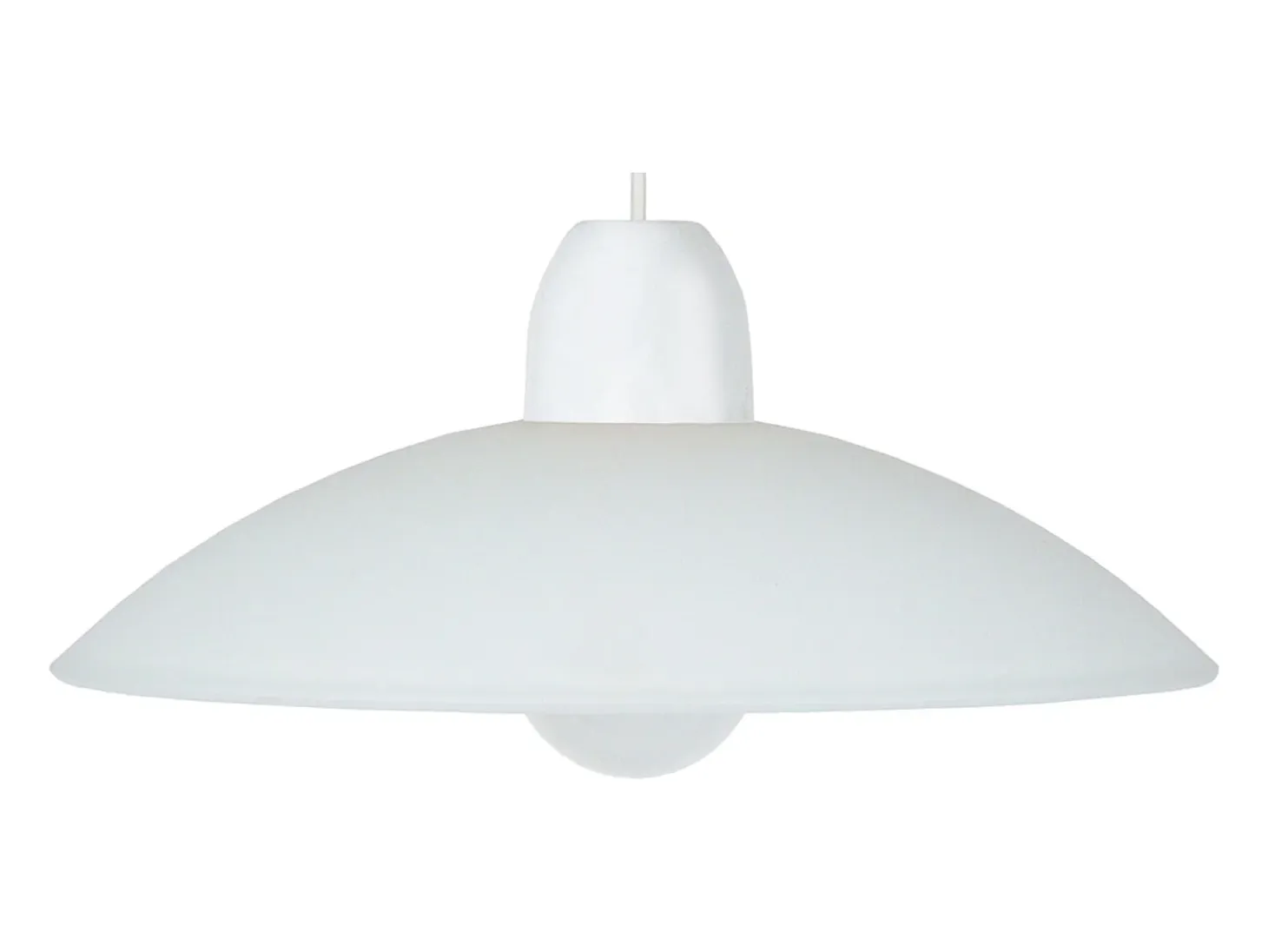 Suspensión TOSEL ,vidrio,Blanco,A70xD42x P 42cm