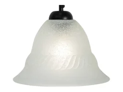 Suspensión TOSEL ,vidrio,Gris ,A68xD17xP 17cm