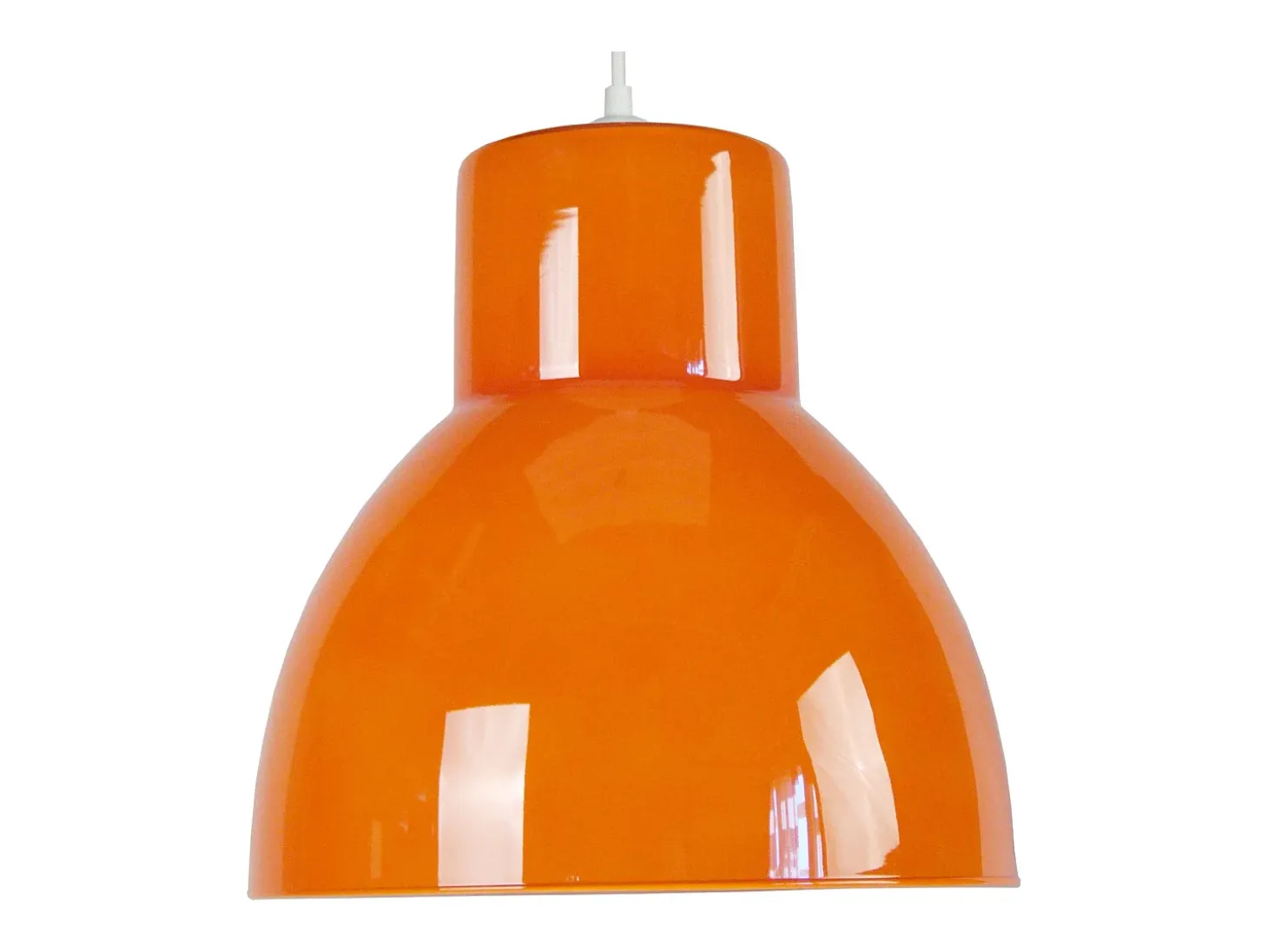 Suspensión TOSEL ,vidrio,,Naranja, A90xD30xP30cm