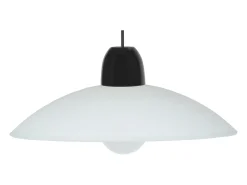 Suspensión TOSEL ,vidrio,Negro , A70xD42xP42cm