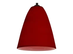 Suspensión TOSEL ,vidrio,Rojo,A80xD15xP15cm