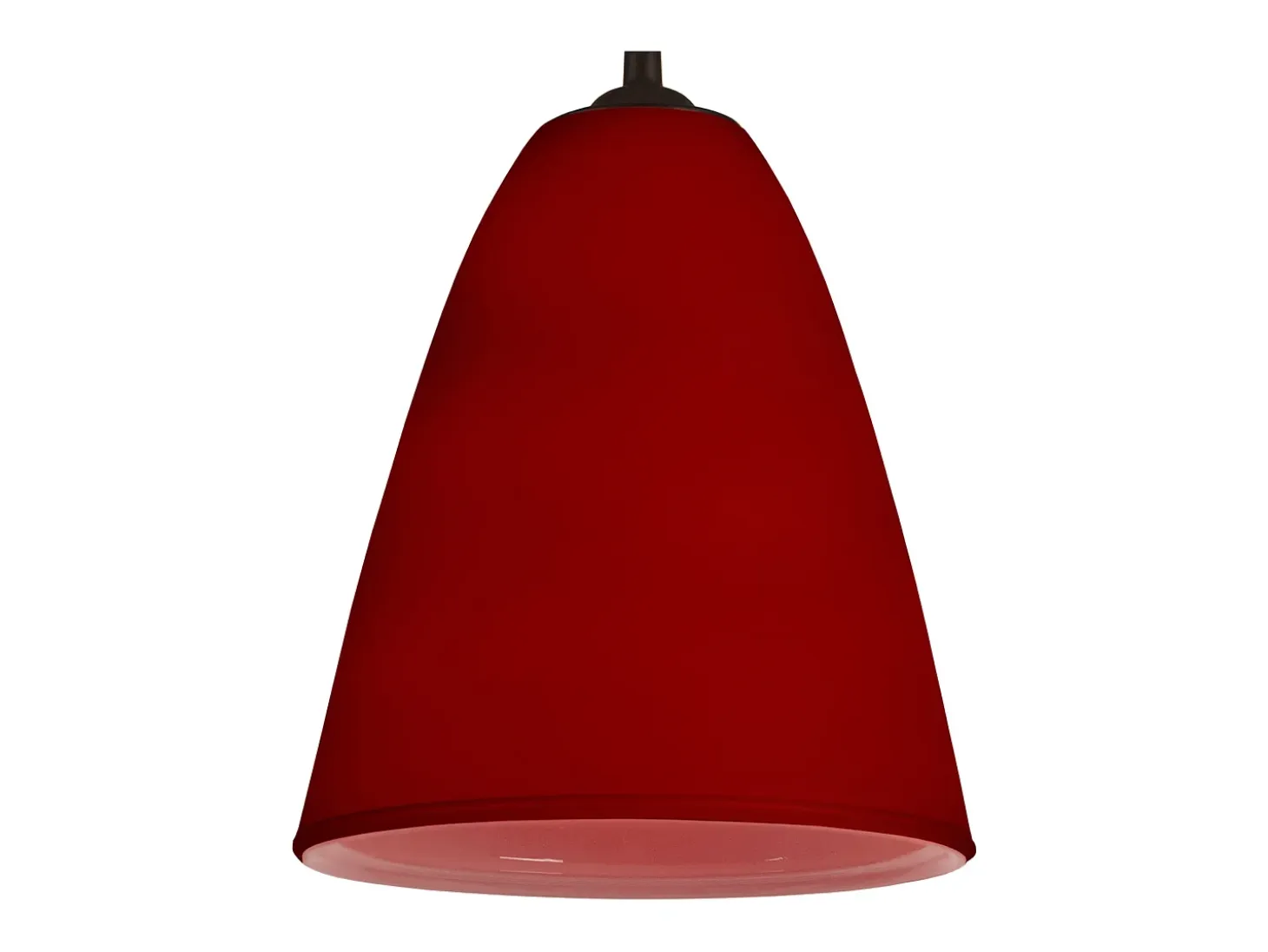Suspensión TOSEL ,vidrio,Rojo,A80xD15xP15cm