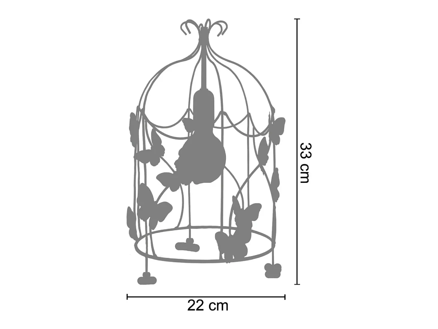 Suspensión TOSEL ,vidrio,Rojo,A75xD25xP25cm