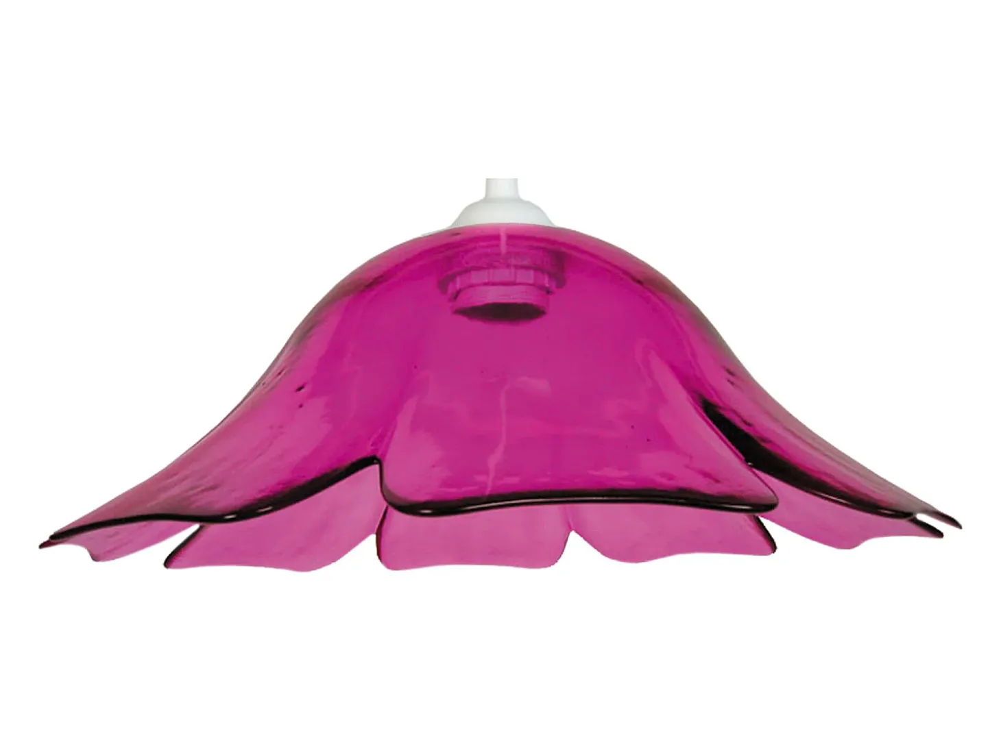 Suspensión TOSEL ,vidrio,Rosa ,A80xD35x P35cm