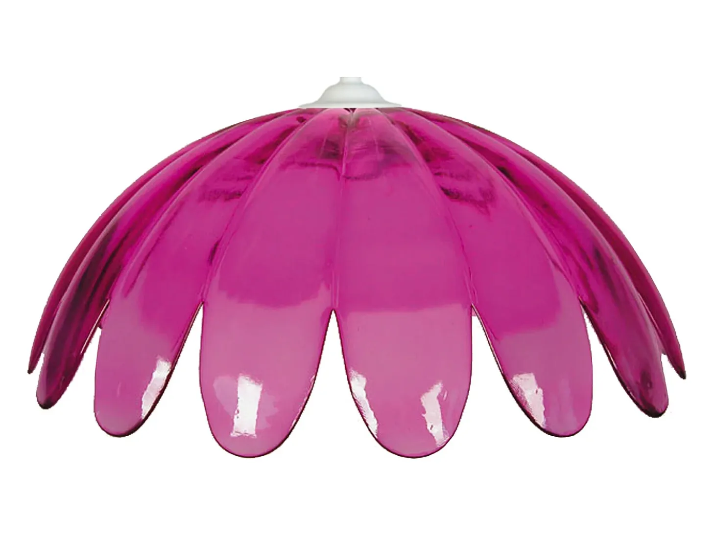 Suspensión TOSEL ,vidrio,Rosa , A 80xD35xP35cm