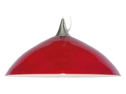 Suspensión TOSEL ,vidrio,Rojo, A77xD38xP38cm