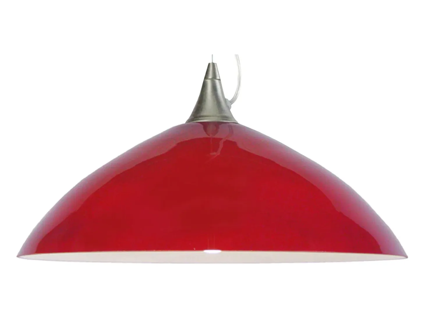 Suspensión TOSEL ,vidrio,Rojo, A77xD38xP38cm