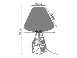 Suspensión TOSEL ,vidrio,Rosa ,A75xD25xP25cm