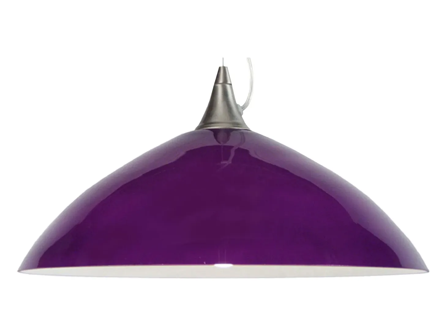 Suspensión TOSEL ,vidrio,violeta ,A77xD38xP 38cm
