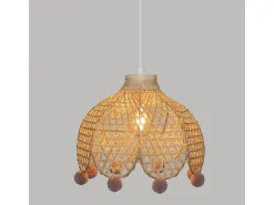 Suspensión de campana con borlas