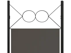 Tabique divisorio antracita de 6 paneles 240x180 cm