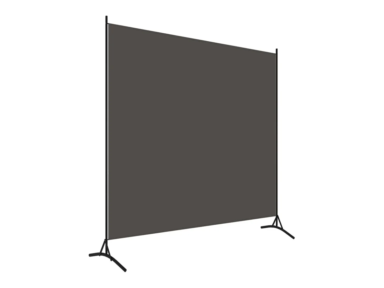 Tabique divisorio antracita de tela 175x180 cm