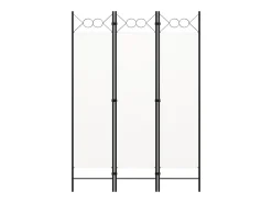 Tabique divisorio blanco de 3 paneles 120x180 cm