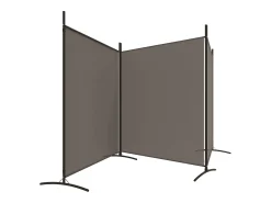 Tabique divisorio de 3 paneles Antracita 525x180 cm Tejido