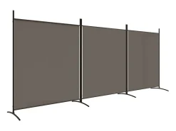 Tabique divisorio de 3 paneles Antracita 525x180 cm Tejido